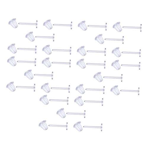 COHEALI 200 Stück Teiliges Transparentes Kunststoff Ohrstecker Hautfreundlich und Langlebig DIY Schmuckzubehör für Selbstgemachte Ohrringe Geeignet für Damen und Mädchen von COHEALI