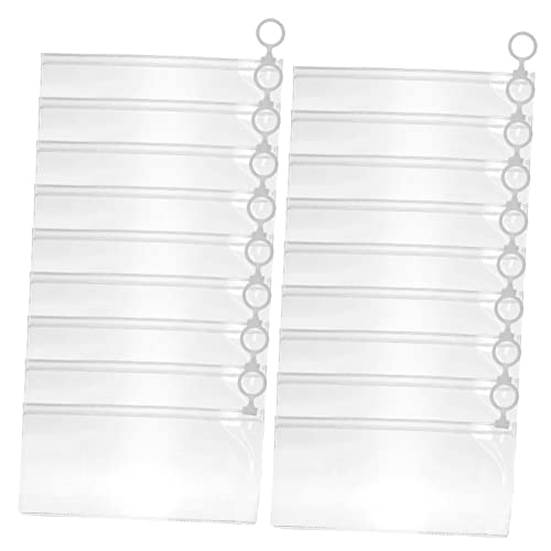 COHEALI 20St Transparente Schreibwaren Tasche schüleretui schreibwaren Organizer Federmäppchen aus Segeltuch klare Make-up-Tasche tragbare Stifttaschen Taschen für Bleistiftbehälter PVC von COHEALI