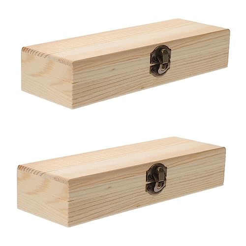 COHEALI 2er-Box Handform Für Kinder Schicker Schreibtisch-Organizer Bleistift-Organizer-etui Bleistifthalter Aus Holz Stiftetui Aus Holz Student Hölzern Täglicher Gebrauch Kleiner Spiegel von COHEALI