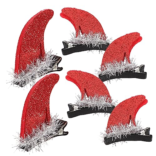 COHEALI 3 Paare Teufelshörner Haarspangen Teufel Cosplay Kopfschmuck Halloween-horn-haarnadel Halloween-cosplay-kostüm Halloween-cosplay-pins Gotische Kleine Ecke Eisen Kind Erwachsener von COHEALI