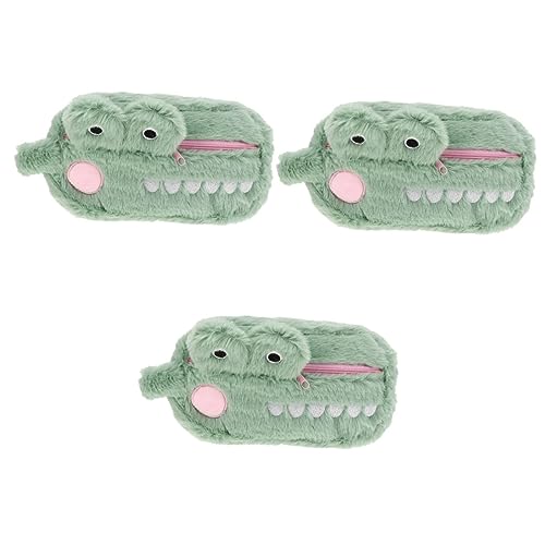 COHEALI 3 STK Plüsch Federmäppchen Kinder federmäppchen Cute Pencil case Federmäppchen aus Plüschtier Cartoon-Plüsch-Bleistiftbeutel Plüsch-Federmäppchen Schreibwarentasche niedlich Samt von COHEALI