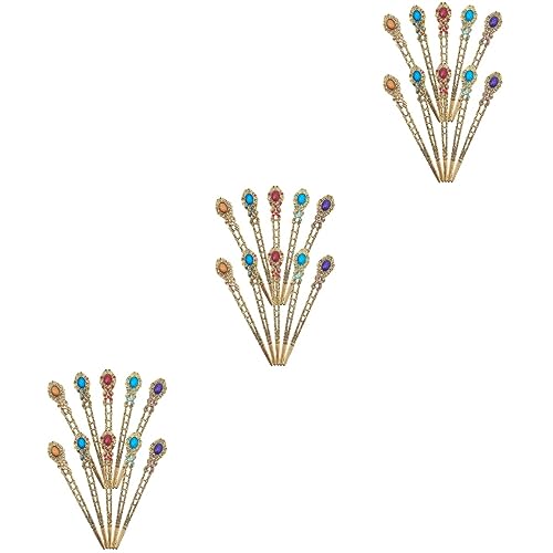 COHEALI 30 Stk Haarnadel Haarspange Aus Strass Haarschmuck Für Frauen Japanische Haaraccessoires Gotische Wohnkultur Haarstock Chinesische Chignon-nadel Hanfu Stift Legierung Strass Braut von COHEALI