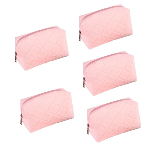 COHEALI 5st Kissentasche Federmäppchen Schöne Bleistifttasche Mit Reißverschlussdesign Tragbare Stifttasche Kleine Bleistifttasche Make-up-Taschen-Organizer-Tasche Groß Samt Kind Manager von COHEALI