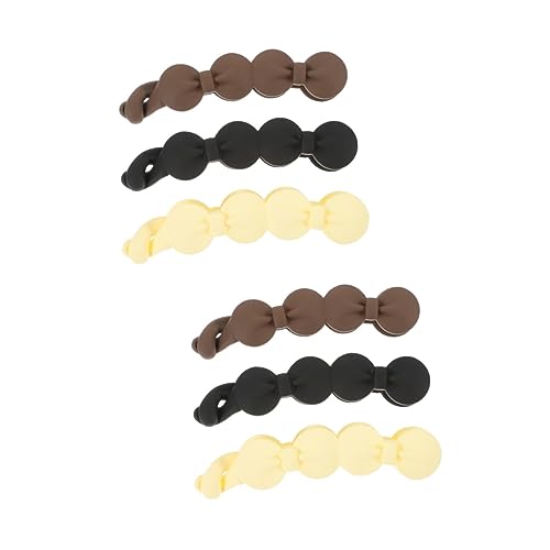 COHEALI 6 Stk Haarnadel Haar-Bananen-Clips für Frauen Pferdeschwanzhalter mit starkem Halt matte Haarspangen Tiara Bananen-Haarspange Pferdeschwanz-Halter-Clip Krawatte Kopfbedeckung Kamm von COHEALI