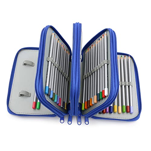 COHEALI 72 Stiftetaschen Für Damen Stiftehalter Buntstiftehalter Buntstifteetui Bleistifthalter Für Stifte Organizer Halterung Aufbewahrungsbox Aufbewahrungstasche Blau Mit von COHEALI