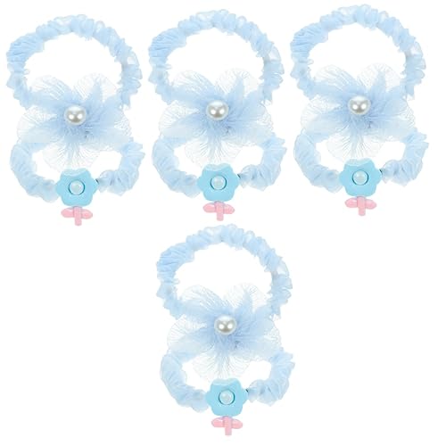 COHEALI Haargummis 8 Stück Tüll-Schmetterlings- Blaue Haar-Accessoires Blumen-Haar-Accessoires Haar-Accessoires Für Gummi Garn Kunststoff Kinder-Haarnadel Blaue Fliege von COHEALI