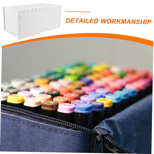 COHEALI Markierung Stift Lager Regal Holzmarkierungshalter Stifthalter-Aufbewahrungsregal Lagerregale Desktop-Briefpapier-Organizer multifunktionaler Stift-Organizer Marker Veranstalter von COHEALI