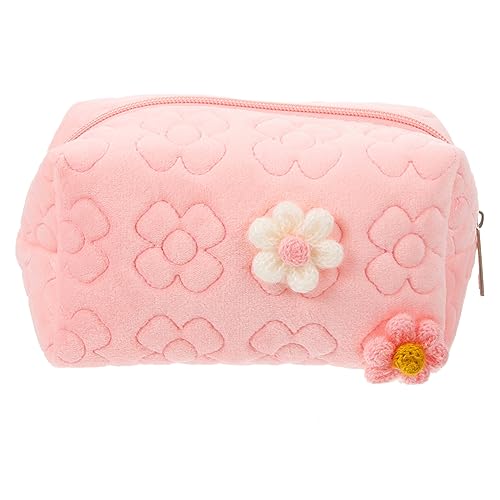 COHEALI Make-up-organisatoren Kosmetiktaschen Für Damen Reisetasche Tasche Für Make-up Makeup Tasche Schminktasche Für Damen Make-up-Organizer Aufbewahrungstasche Metall Die Blumen Reisen von COHEALI