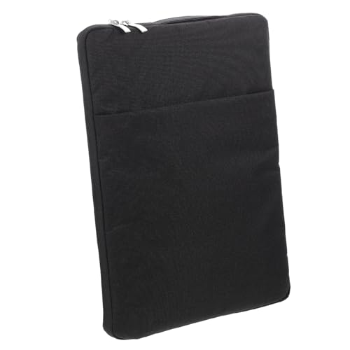 COHEALI Wasserdichte Laptoptasche mit Stoßfestem Kratzfestem Material Praktische Notebook Aufbewahrungstasche mit Griff für Damen und Herren Schwarz Robust und Tragbar von COHEALI