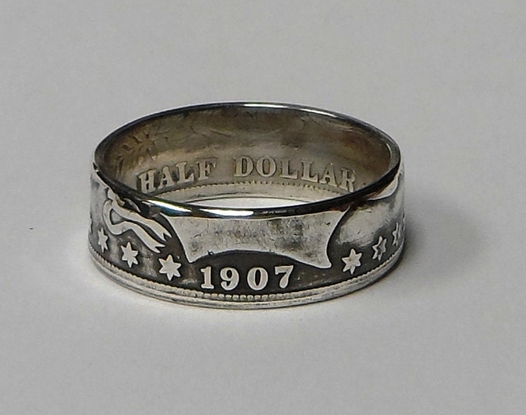 Coinring Aus 1907 Barber Us-Silber Halber Dollar Größe 9, 10, 11, 12 Oder 13 Coinring Aus 1907 Barber Us-Silber Halber Dollar Größe 9, 10, 11, 12 Oder 13 von COINRINGSandTHINGS