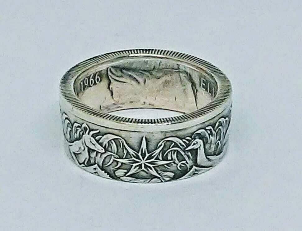 Coinring Aus Australien Silber 50 Cent Münze Größe 9, 10, 11, 12, 13 Oder 14 Coinring Aus Australien Silber 50 Cent Münze Größe 9, 10, 11, 12, 13 Oder 14 von COINRINGSandTHINGS