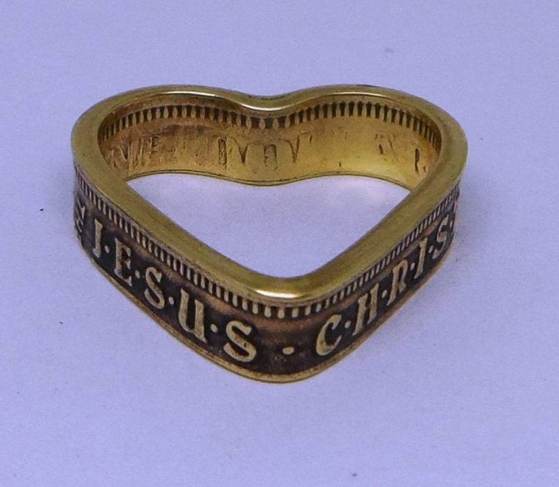 Herzanhänger Aus Jesus Christ Token Münzring Mit 60 cm Kette von COINRINGSandTHINGS