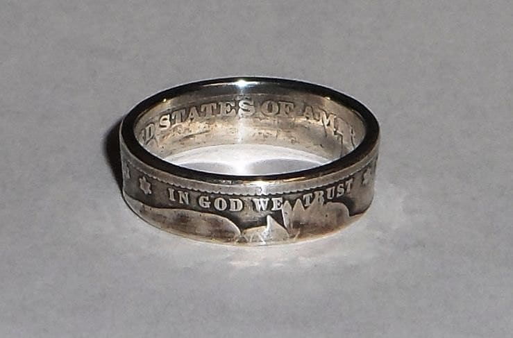 Ring Handarbeit Aus 100 Jahre Alter Silver Barber Us Quarter Münze Grösse 4-8 Ring Handarbeit Aus 100 Jahre Alter Silver Barber Us Quarter Münze Grösse 4-8 von COINRINGSandTHINGS