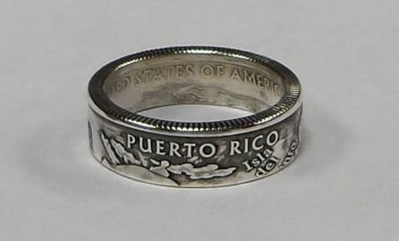 sterling Silber Anhänger Oder Viertelmünze Ring sterling Silber Anhänger Oder Viertelmünze Ring von COINRINGSandTHINGS