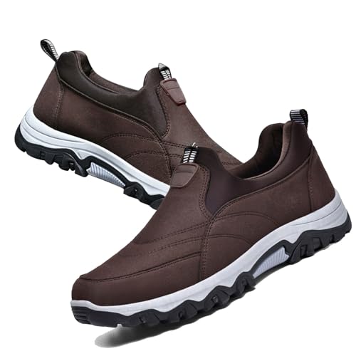 COITROZR Orthopädische Schuhe rutschfeste Wanderschuhe Sportschuhe for Herren Bequeme und Schuhe Freizeitschuhe for Herren (Color : Brown, Size : 44 EU) von COITROZR