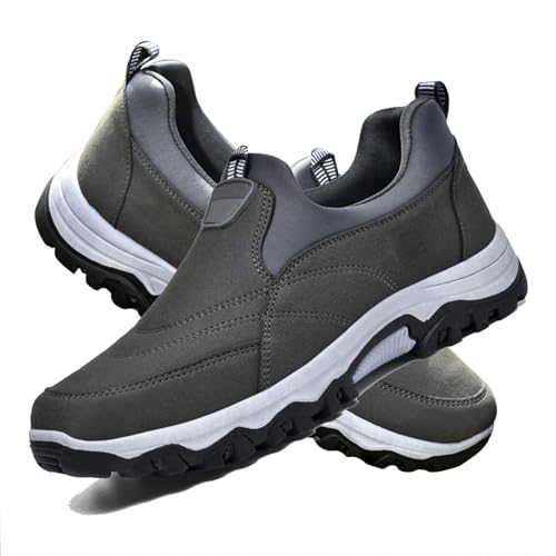 COITROZR Orthopädische Schuhe rutschfeste Wanderschuhe Sportschuhe for Herren Bequeme und Schuhe Freizeitschuhe for Herren (Color : Gray, Size : 41 EU) von COITROZR