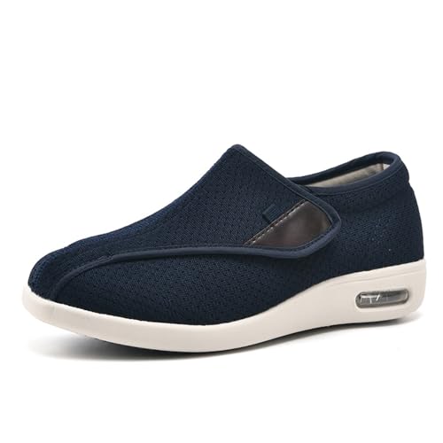 Diabetiker-Schuhe, for Hineinschlüpfen, Diabetiker-Hausschuhe, Plantarfasziitis-Schuhe for Männer und Frauen, breite Breite, ältere Schuhe, verstellbare Wanderschuhe (Color : G, Size : 39 EU) von COITROZR