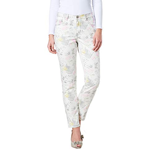 COLAC Damen Jeans Jenny Bunt mit Print Skinny Fit mit Stretch, 42W / 29L, Bunt mit Druck von COLAC Jeans