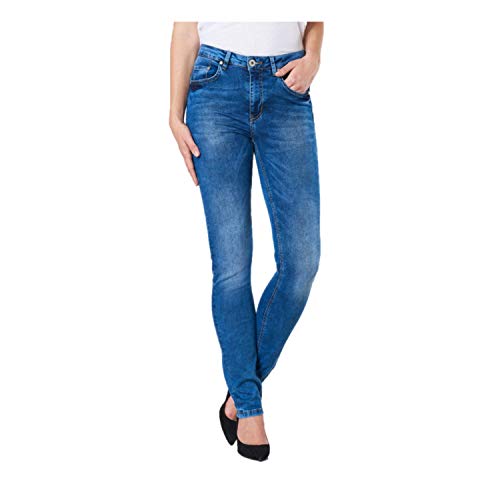 COLAC Damen Jeans Jenny in Blue Used Skinny Fit mit Stretch, 36W / 32L, Usedblue von COLAC Jeans