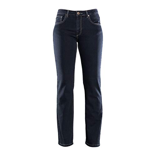 COLAC Damen Jeans Martha in Black mit Straight Fit mit Stretch, 36W / 30L, Blackblack von COLAC Jeans