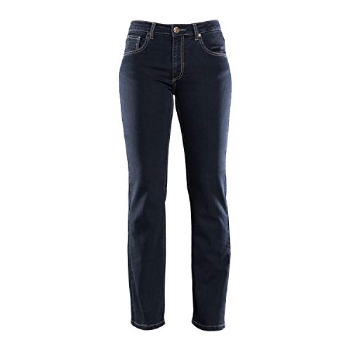 COLAC Damen Jeans Martha in Black mit Straight Fit mit Stretch, 52W / 30L, Blackblack von COLAC Jeans