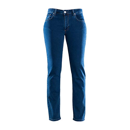 COLAC Damen Jeans Martha in Dark Blue mit Straight Fit mit Stretch, 46W / 32L, Darkblue von COLAC Jeans