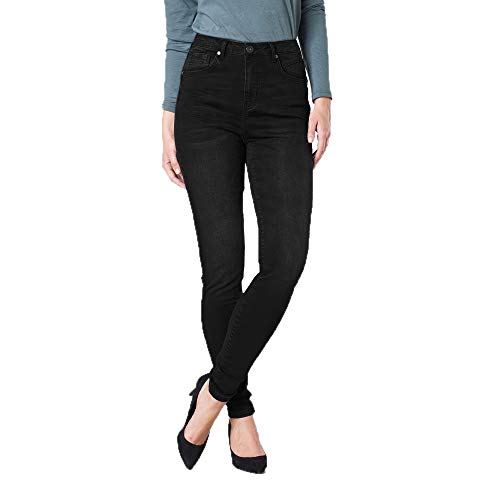 COLAC Damen Jeans Mira Slim Black Used Skinny Fit mit Stretch, 40W / 32L, Black Used von COLAC Jeans