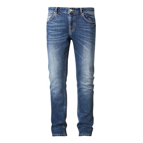 Elegant-Sportliche Slim Black Used - COLAC Herren Jeans Stretch - Perfekt für Jede Jahreszeit und Outfitt (DE/NL/SE/PL, Bundweite & Schrittlänge, 36, 34, 1, Vintage Blue Used) von COLAC Jeans