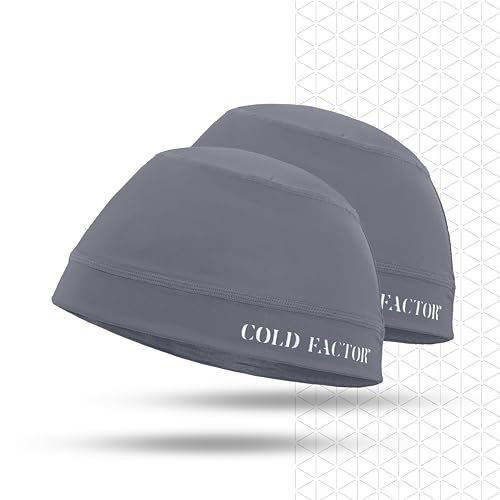 COLD FACTOR Sofort kühlende Totenkopfkappe und Helmeinsatz, 2 Stück, UPF 50+, chemikalienfreie Verdunstungskühlung, hält 2+ Stunden von COLD FACTOR