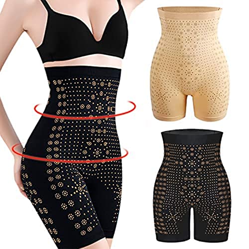 COLEESON 2 Stück IONSTech Unique Fiber Restoration Shaper, Bauchweg Unterhose Damen, Elastisch Body Shaper für Damen Hohe Taille Shapewear für in Form Kommen von COLEESON