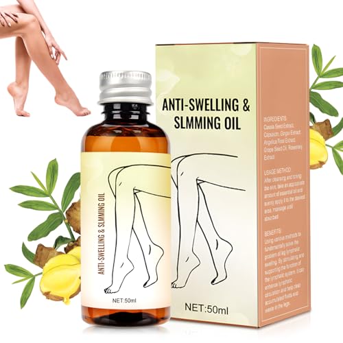 Massageöl für Beine, Massage Oil for Legs, Lymphrelief Massage Oil for Swelling Legs and Feet, Ingwer Massageöl, Hautfreundlich, Erfrischend und komfortabel für Frauen und Männer(1PCS) von COLEESON