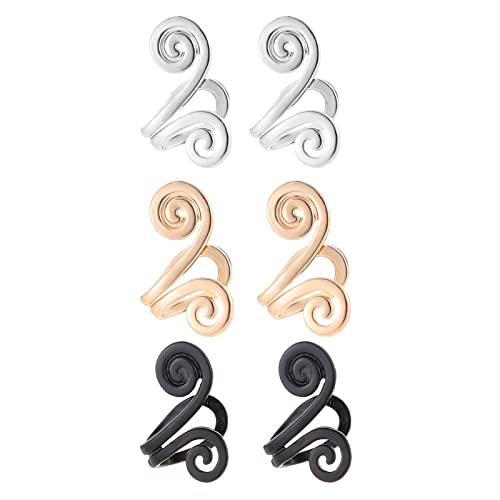 Akupressur-Schlankheits-Ohrringe, Akupressur Ohrringe, Lymph Ohrringe zum Abnehmen, Nicht Durchstochene Ohrringe Earcuff, Nicht Piercing Akupressur Ohrmanschettenclip für Damen Herren (3pcs) von COLEESON