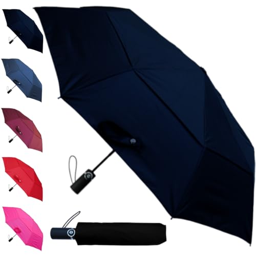 COLLAR AND CUFFS LONDON 80KPH Taschenschirm Automatik Klein - Regenschirm Ventilationsbezug Faltbar - Stark Windfest Verstärkt mit Fiberglas - Auto AUF UND ZU - Reise - Schwarz COLLAR AND CUFFS LONDON 80KPH Taschenschirm Automatik Klein - Regenschirm Ventilationsbezug Faltbar - Stark Windfest Verstärkt mit Fiberglas - Auto AUF UND ZU - Reise - Schwarz von COLLAR AND CUFFS LONDON