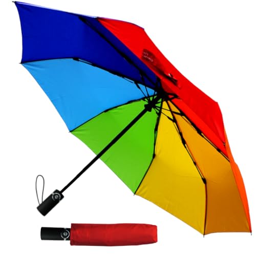 COLLAR AND CUFFS LONDON 80KPH Taschenschirm Automatik Klein - Regenschirm Ventilationsbezug Faltbar - Stark Windfest Verstärkt mit Fiberglas - Auto AUF UND ZU Reise Regenbogenfarben Mehrfarbig Bunt COLLAR AND CUFFS LONDON 80KPH Taschenschirm Automatik Klein - Regenschirm Ventilationsbezug Faltbar - Stark Windfest Verstärkt mit Fiberglas - Auto AUF UND ZU Reise Regenbogenfarben Mehrfarbig Bunt von COLLAR AND CUFFS LONDON