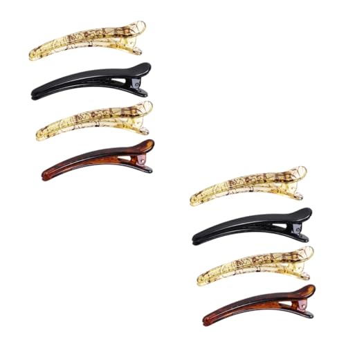 COLLBATH Kleine Haarspangen Damen Deko 8 Stk Haarspangen Für Frauen Alligator Bündeln Schnabel Gesicht Brötchen Krokodil Kiefer Schnappen Haarschmuck Glänzende Haarspangen Schnabelspangen von COLLBATH