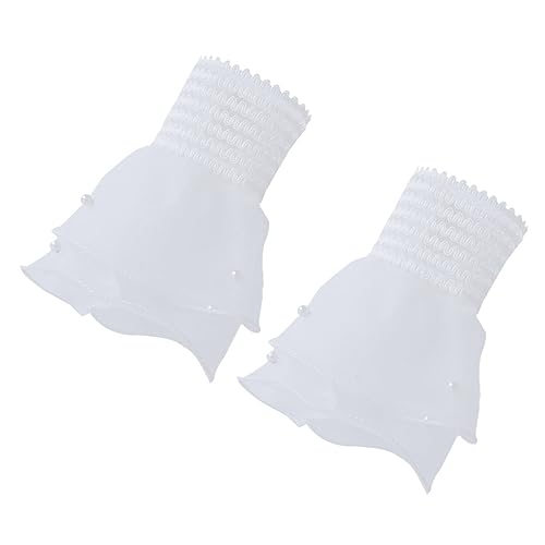 COLLBATH Handgelenkmanschetten Für Damen Abnehmbar Und Verstellbar Aus Stoffmaterialien Mit Guter Textur Atmungsaktiv Und Bequem Kostümzubehör Für Brautkleider Und Lolita-kleider von COLLBATH