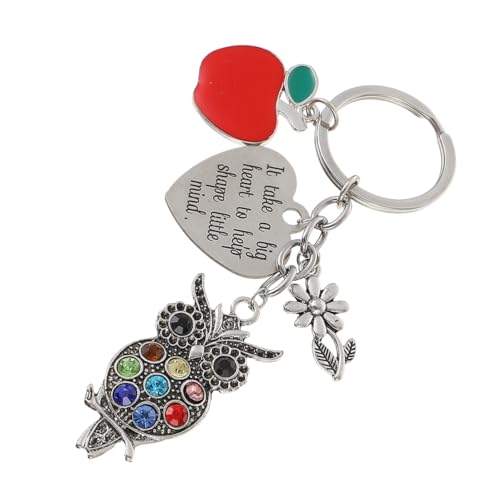 COLLBATH Edelstahllegierung Herz Eule Schlüsselanhänger Tasche Schlüsselanhänger Eule Legierung Schlüsselanhänger von COLLBATH