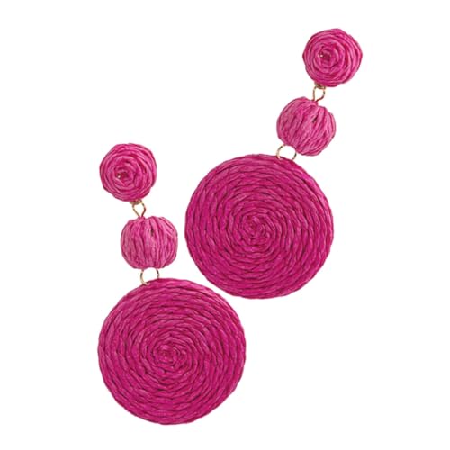COLLBATH 1 Paar Bast Ohrringe Creolen Baumelnde Damenschmuck Tropfen Ohrstecker Strandperlen Brautohrringe Goldene Statement Ohrringe Tote Van Armbänder Trendig Medaillon Mit von COLLBATH