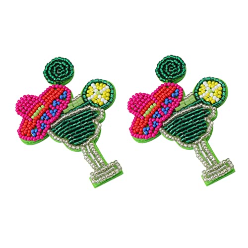 COLLBATH Vergoldete Reisperlen Ohrstecker Kreatives Weinglas Ohrring Damen Mädchen Ohr Accessoire von COLLBATH