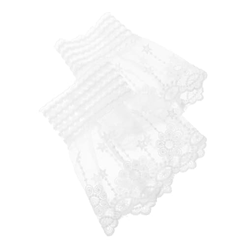 COLLBATH Spitzen-handgelenkmanschetten Dickes Blumenarmband Mehrlagige Stretchmanschette Falsche Spitzenärmel Handgelenkmanschettenarmband Für Frauen Und Mädchen von COLLBATH