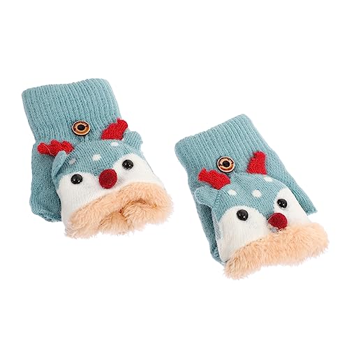 COLLBATH 1 Paar Warme Winterhandschuhe Kinder Halbfingerhandschuhe Outdoor Bequem Tragen von COLLBATH