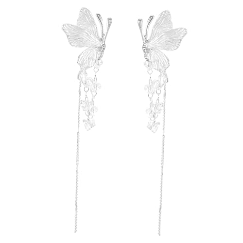 COLLBATH 1 Paar Flügel Ohrringe mit Langen Fransen Statement Tassel Ohrhänger für Frauen für Hochzeiten Partys und Besondere Anlässe von COLLBATH