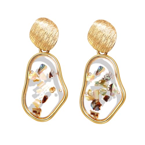 COLLBATH 1 Paar Geometrische Ohrringe für Damen Unregelmäßige Ohrhänger Modischer Schmuck für Partys Alltägliches Auffällig von COLLBATH