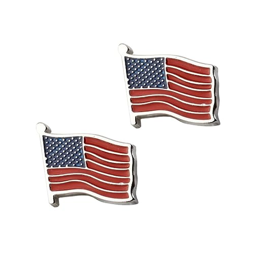 COLLBATH 1 Paar Herren Manschettenknöpfe mit Amerikanischem Flaggen Design Stilvolle Cufflinks für Männer für Besondere Anlässe Alltägliche von COLLBATH