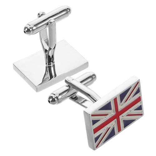 COLLBATH 1 Paar Messing- in Form Einer Britischen Flagge Für Hemdärmel Dekorative Glieder Aus Emaille Vielseitig Einsetzbar Für Herren- von COLLBATH