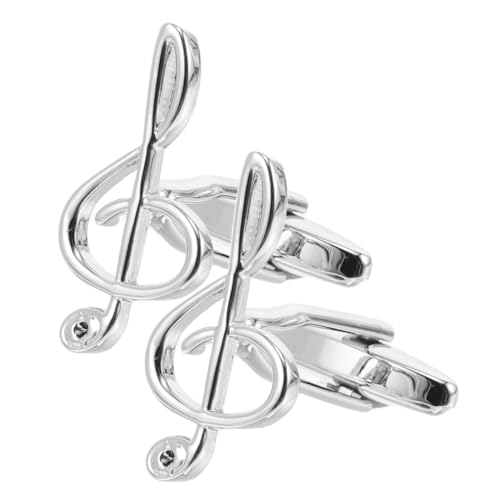 COLLBATH Manschettenknöpfe Aus Metall Mit Musiknoten Für Herren Accessoires Für Umschlaghemden Langlebig Und Lichtbeständig Für Hochzeit Und Geschäftsanlässe von COLLBATH