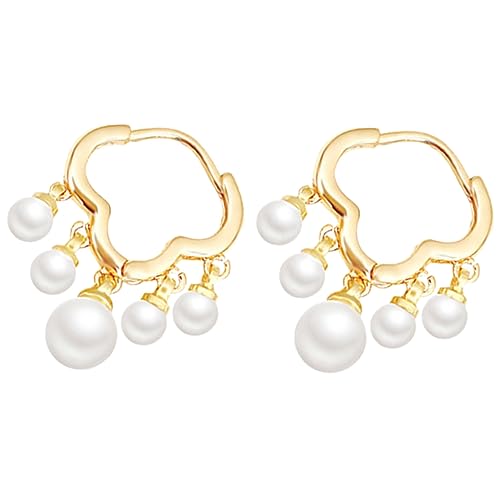 COLLBATH 1 Paar Perlenohrringe Tropfenohrringe Perlenohrschmuck Baumelnde Ohrringe Perlenohrringe Perlenschmuck Ohrringe Für Frauen Brautperlenohrringe Damenohrringe Kunstperlen von COLLBATH