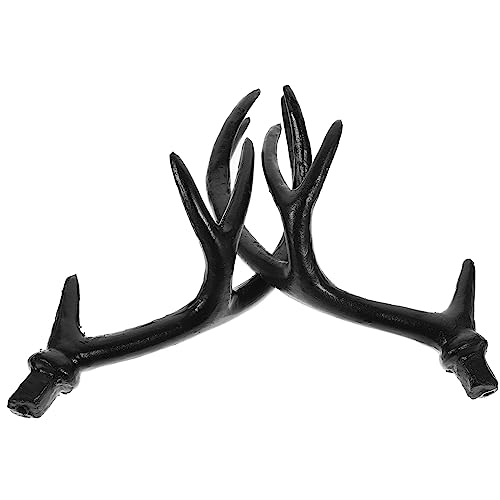 COLLBATH 1 Paar Kunststoff Geweih Cosplay Prop Halloween Party Haar Kopfschmuck Schwarz Diy Ornament von COLLBATH