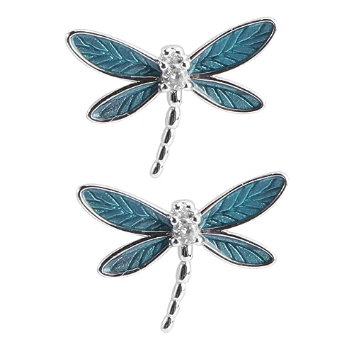 COLLBATH Silberohrringe Libellenform Damen Ohrstecker Ohrschmuck Silber Elegant Leicht Tragbar Für Hawaii-party Und Mehr von COLLBATH