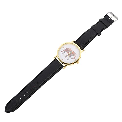 COLLBATH 1 STK Anschauen damenarmbanduhr Ladies Watch Hand Uhr swor uhrenwender Animal-Slap-Armbänder für Taschenuhr Abs Armbanduhr Herren Modeuhr Business-Uhr legierter Stahl Black von COLLBATH